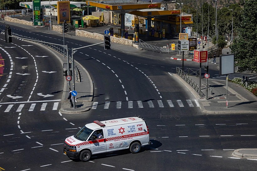 אמבולנס במהלך יום הכיפורים, ירושלים