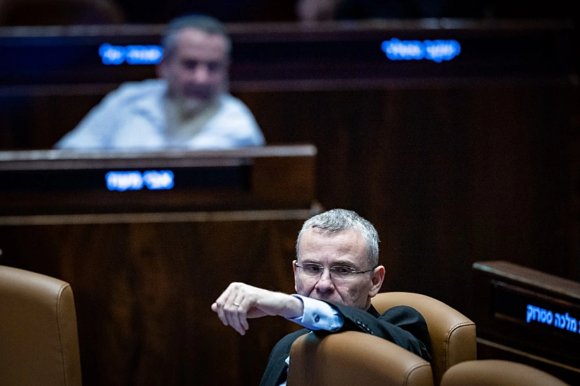 השר יריב לוין בכנסת