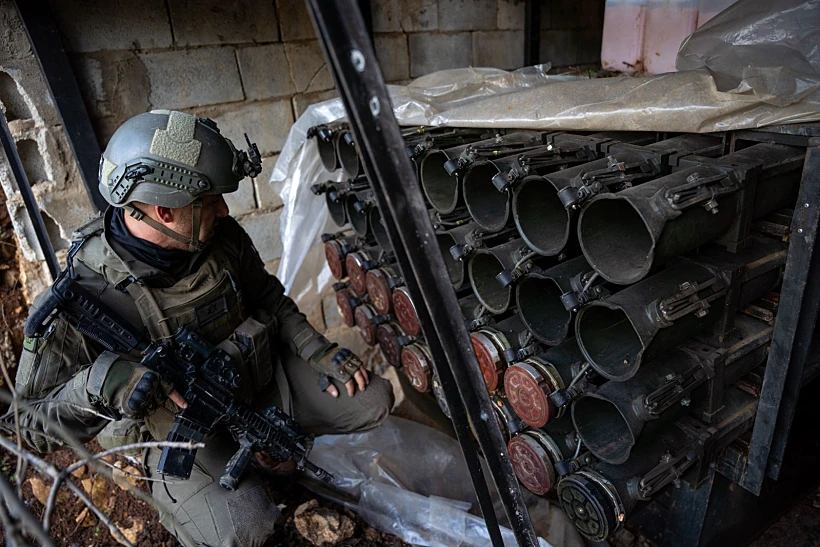 משגר רקטות שאותר בדרום לבנון