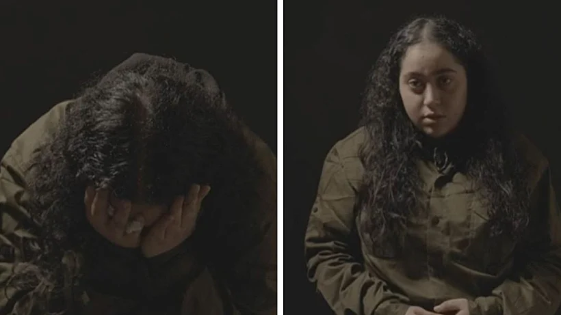 לירי אלבג, מתוך הסרטון שפרסם חמאס