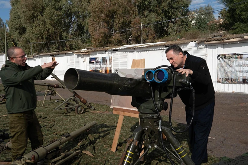 שר הביטחון ישראל כ"ץ בביקור בפיקוד הצפון