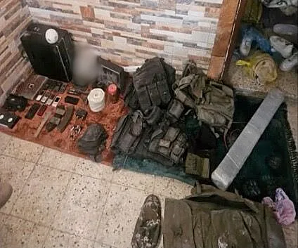 אמל"ח שאותר בצפון הרצועה