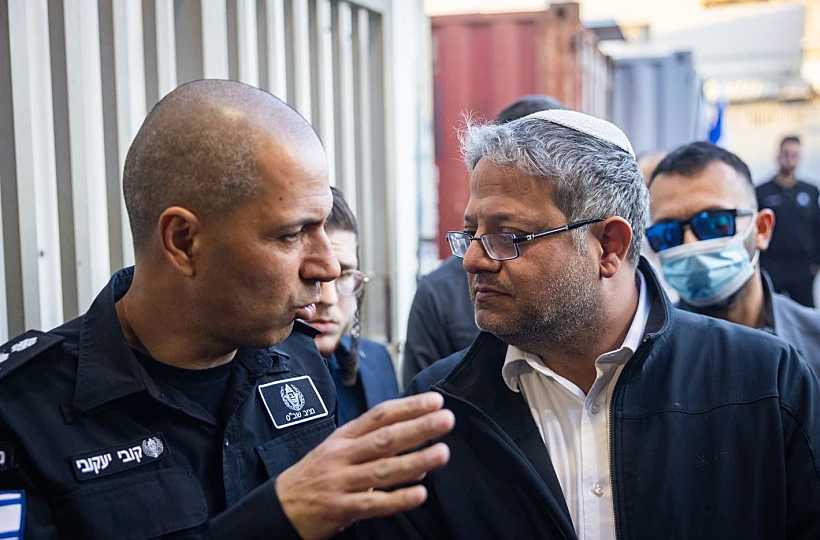 השר איתמר בן גביר ונציב שב"ס קובי יעקובי