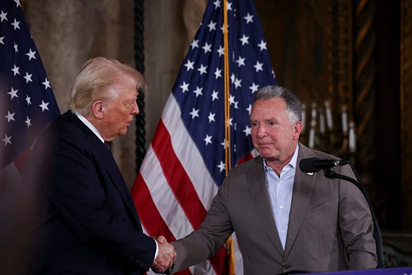 הנשיא הנבחר דונלד טראמפ ושליחו המיועד למזרח התיכון, סטיב ויטקוף