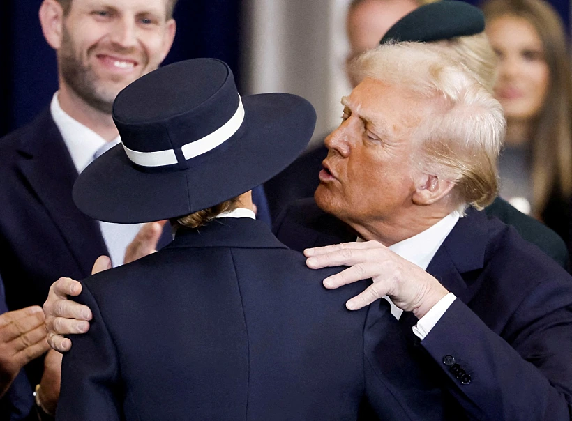 דונלד טראמפ ואשתו מלאניה