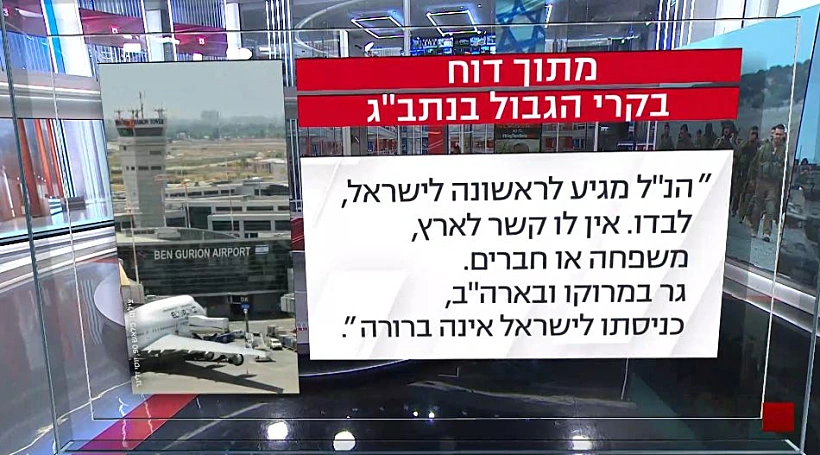 מתוך דוח בקרי הגבול בנתב"ג