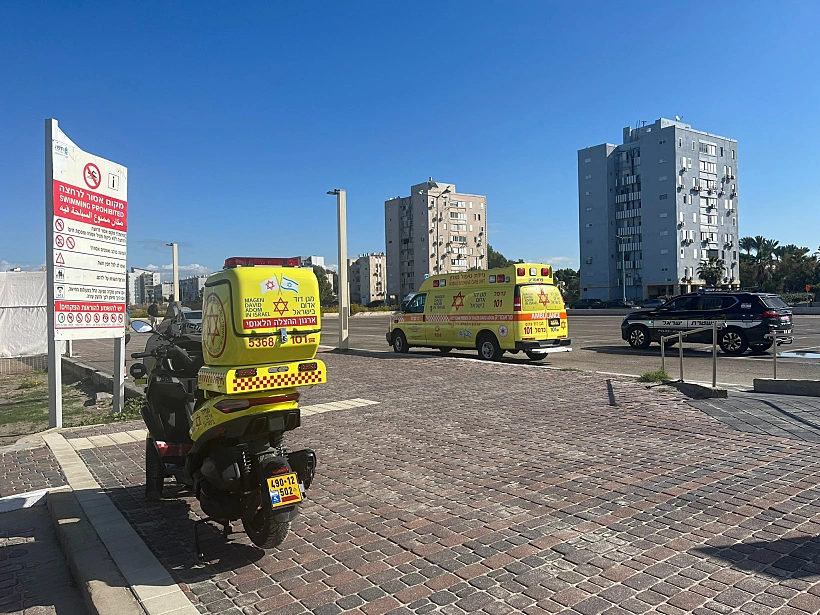 החוף בו טבעה אישה כבת 70