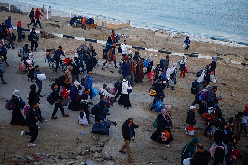 מעבר פלסטינים בציר נצרים צפונה