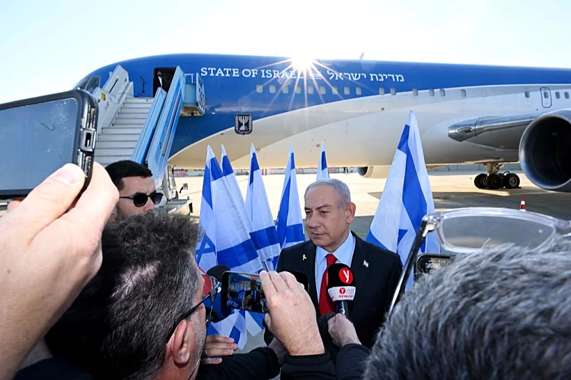 רה"מ בנימין נתניהו ממריא לארה"ב לפגישה עם טראמפ