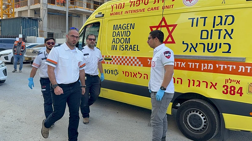 זירת תאונת העבודה בבת ים