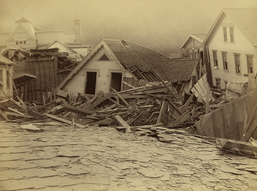 Ruins,of,houses,after,the,johnstown,flood,,of,may,31,