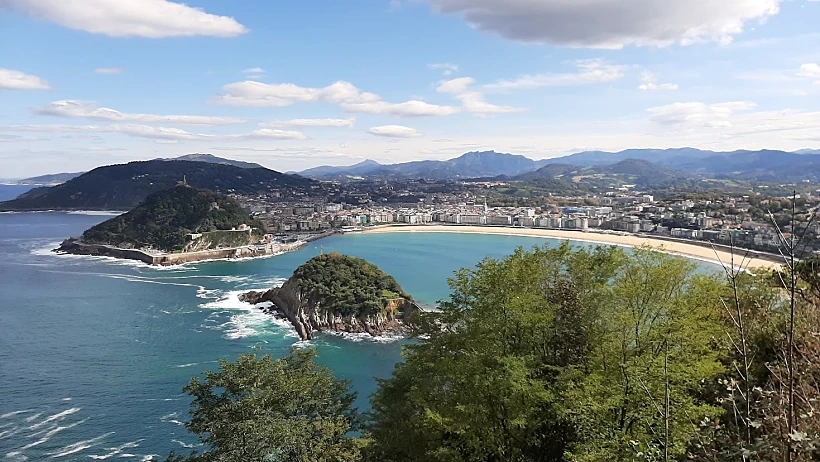 סאן סבסטיאן מלמעלה ספרד חבל הבסקים