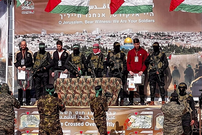 סשה טרופנוב, שגיא דקל-חן ויאיר הורן משוחררים משבי חמאס