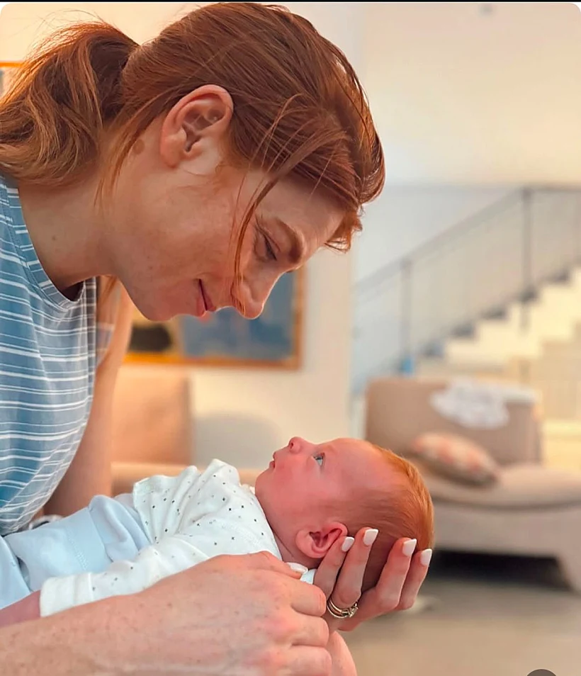 מאיה ורטהיימר ובנה נח