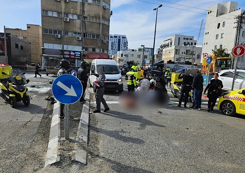 זירת פיצוץ האופנוע בדרום ת"א