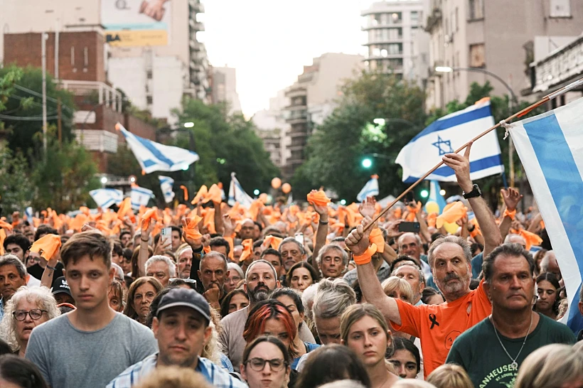 עצרת זיכרון למשפחת ביבס בבואנוס איירס, ארגנטינה
