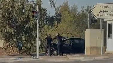 הרכב החשוד בפיגוע בצומת פרדס חנה-כרכור