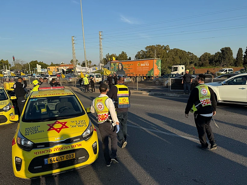 זירת פיגוע הדריסה בצומת כרכור