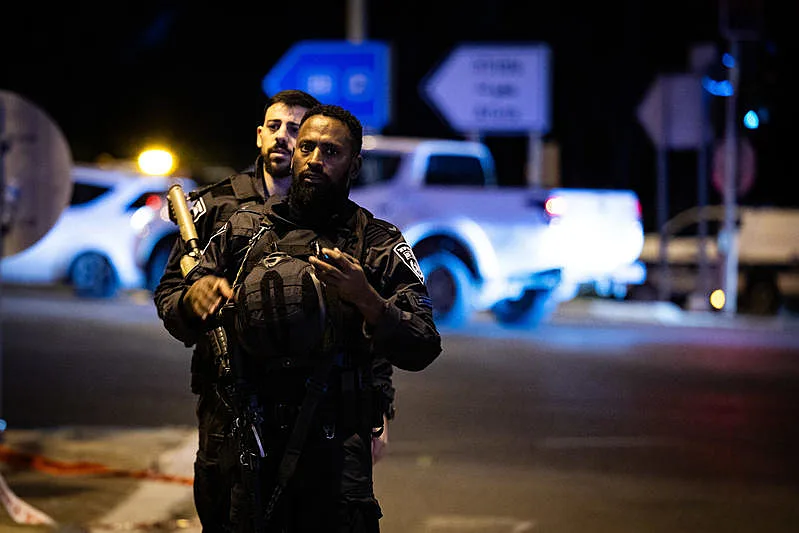 כוחות בזירת הפיגוע בכרכור