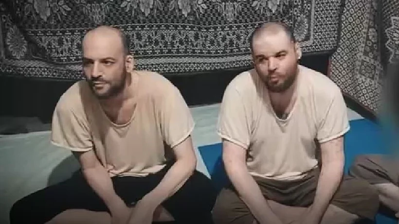 יאיר ואיתן הורן בסרטון שפרסם החמאס