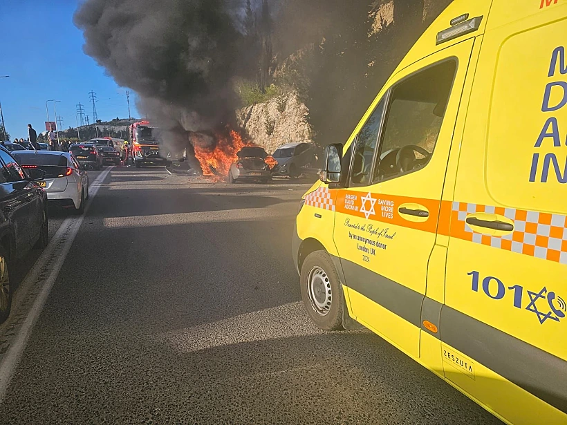 זירת התאונה סמוך לנוף הגליל