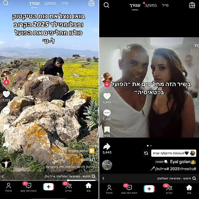 צילומי המסך שהעלתה טאיסיה