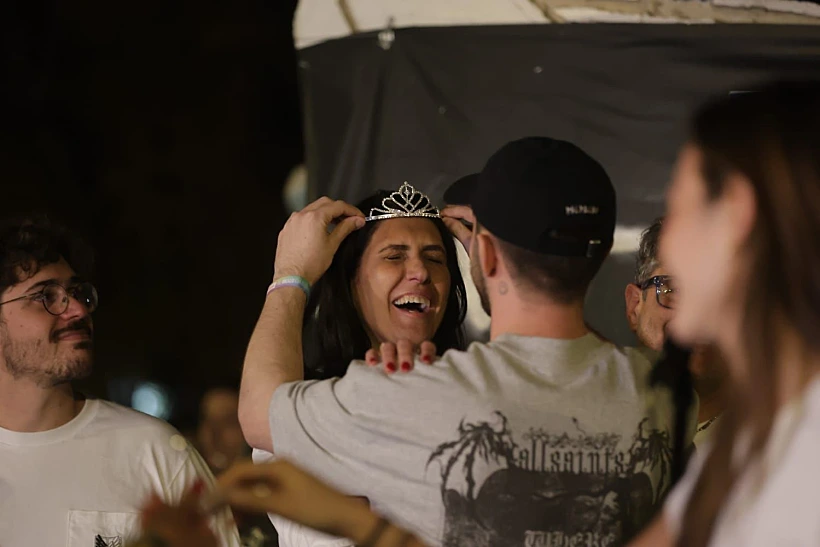 עומר שם טוב עם אמו שלי בהצהרה בהרצליה