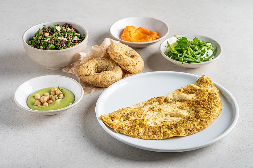 ארוחת בוקר גלילית של קפה גרג