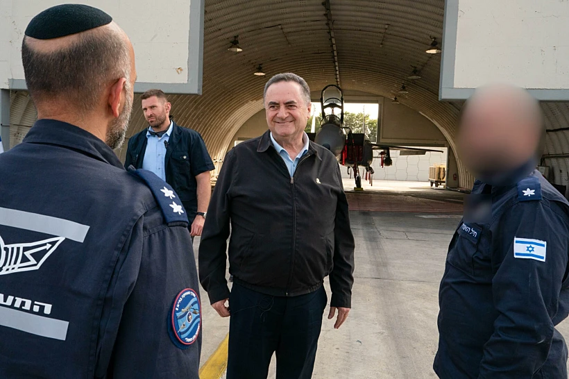 שר הביטחון ישראל כ"ץ בביקור בתל נוף