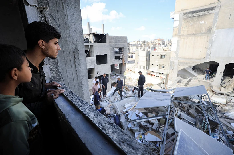 הרס בעיר עזה אחרי תקיפות צה"ל