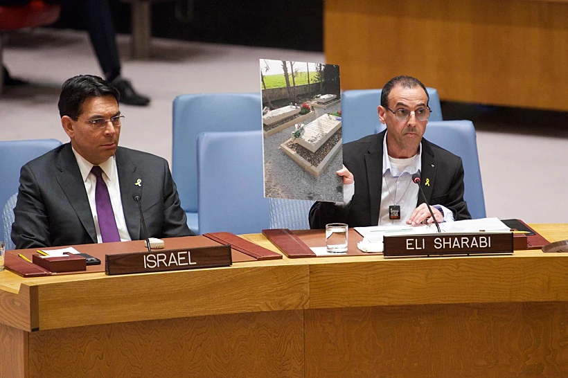 שורד השבי אלי שרעבי במועצת הביטחון של האו"ם