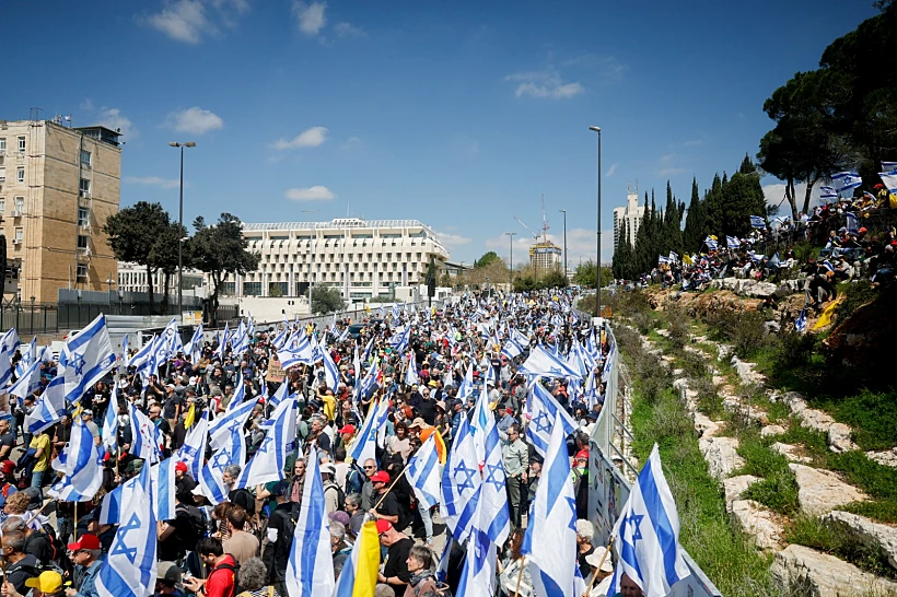מפגינים נגד הממשלה בירושלים