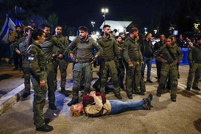 עימותים בין מפגינים לשוטרים בירושלים. 25 במרץ 2025