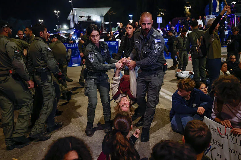 עימותים בין מפגינים לשוטרים בירושלים. 25 במרץ 2025