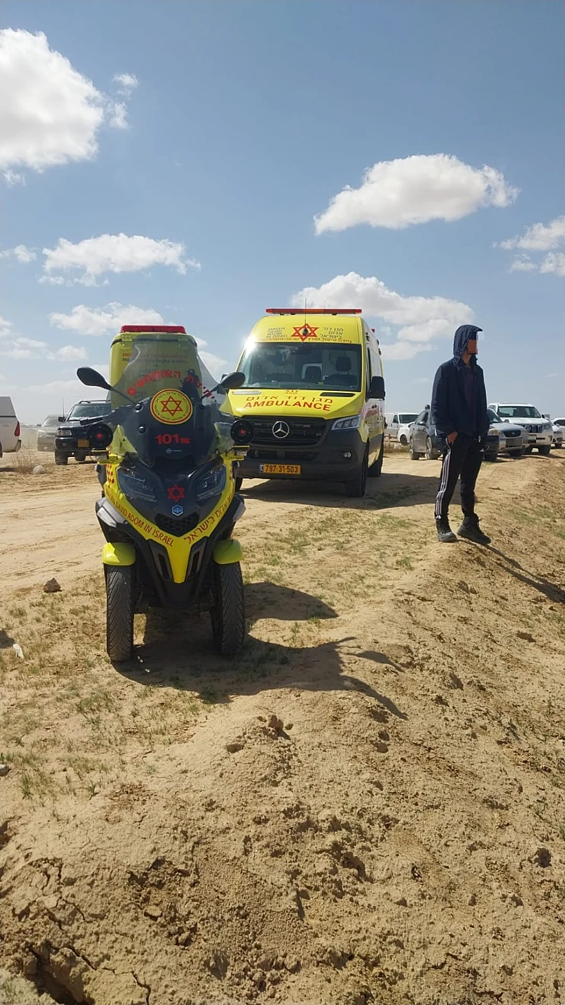 זירת התאונה בדרום