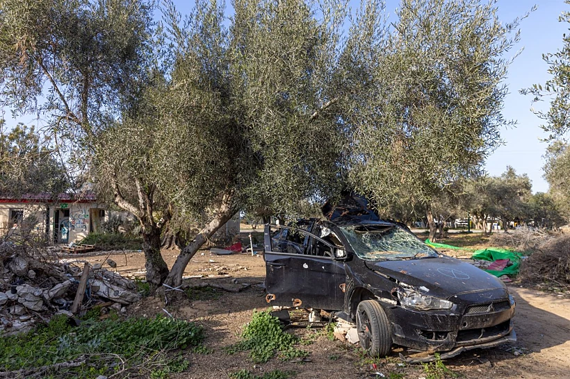 ההרס והחורבן אחרי הטבח בקיבוץ נירים