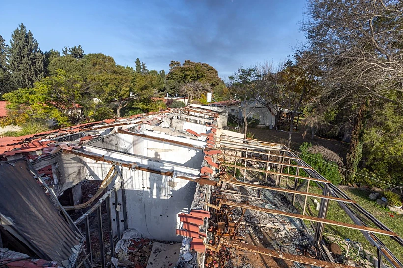 ההרס והחורבן אחרי הטבח בקיבוץ נירים