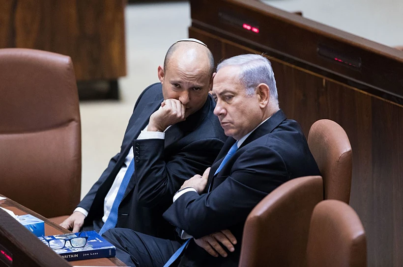 נתניהו ובנט במליאת הכנסת