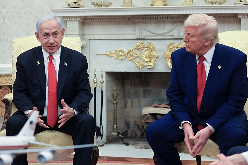 הנשיא טראמפ ורה"מ נתניהו בחדר הסגלגל