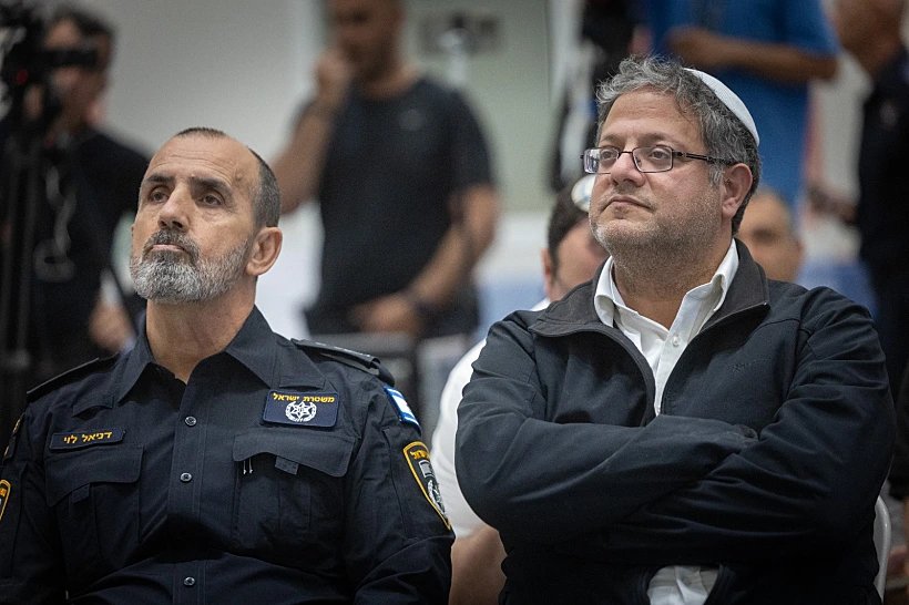 השר איתמר בן גביר והמפכ"ל דני לוי