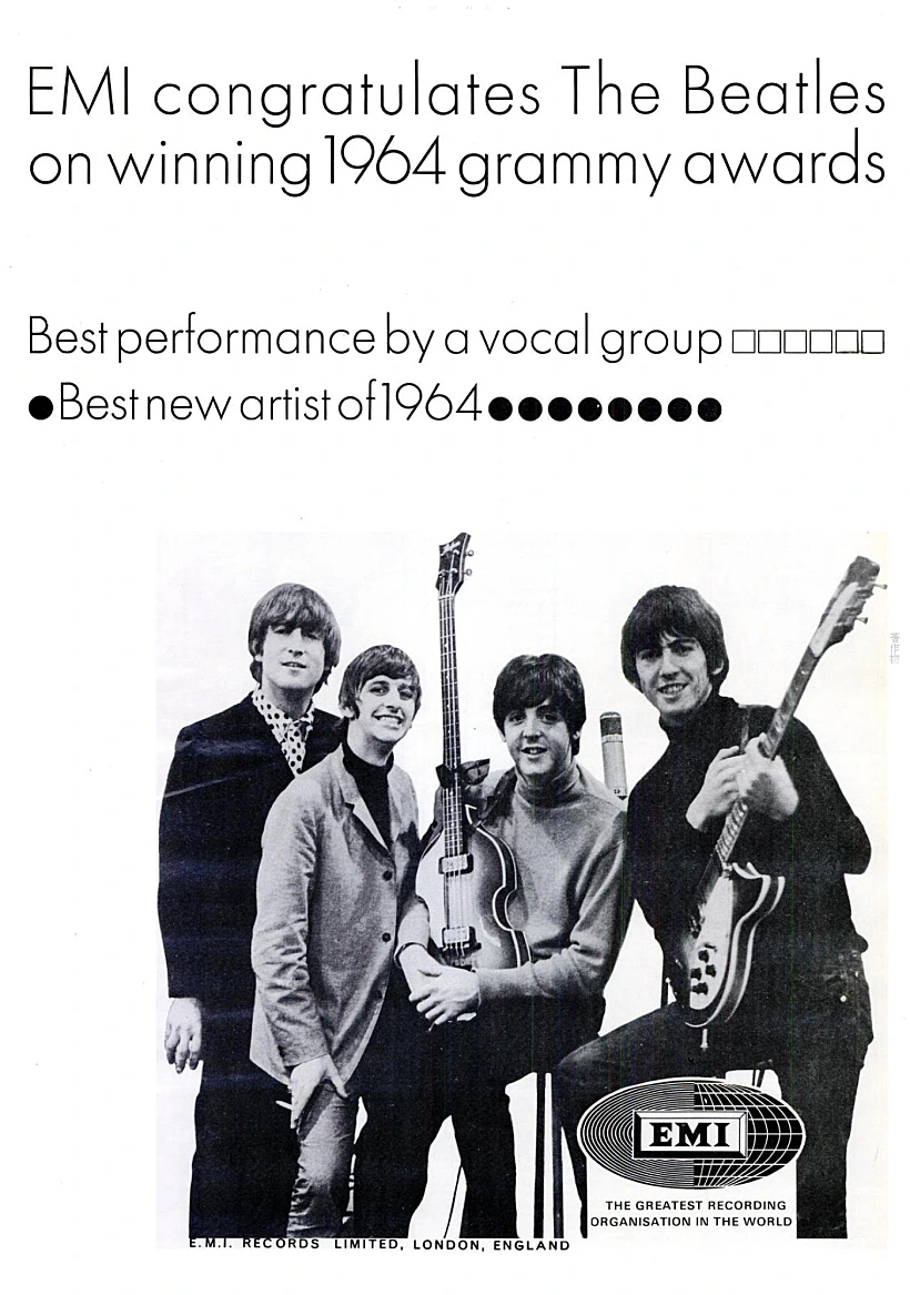 עלון מטקסי הגראמי של הביטלס, '64