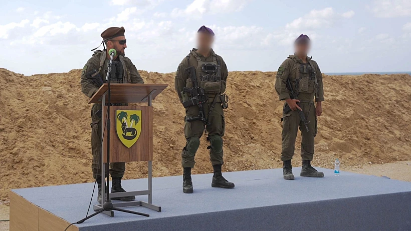 טקס חילופי מח"ט צפונית אוגדת עזה ברצועה