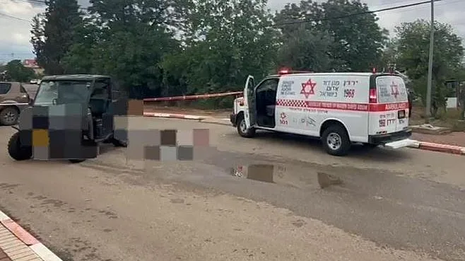 זירת התהפכות הטרקטורון בעמק החולה