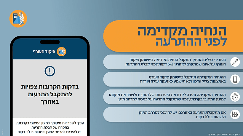 ההנחיות החדשות של פיקוד העורף תימן חותים