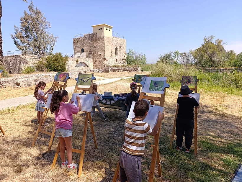מציירים בשמורת הטבע עין אפק