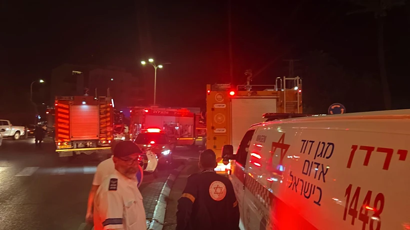 זירת השריפה במלון המלך שלמה בטבריה