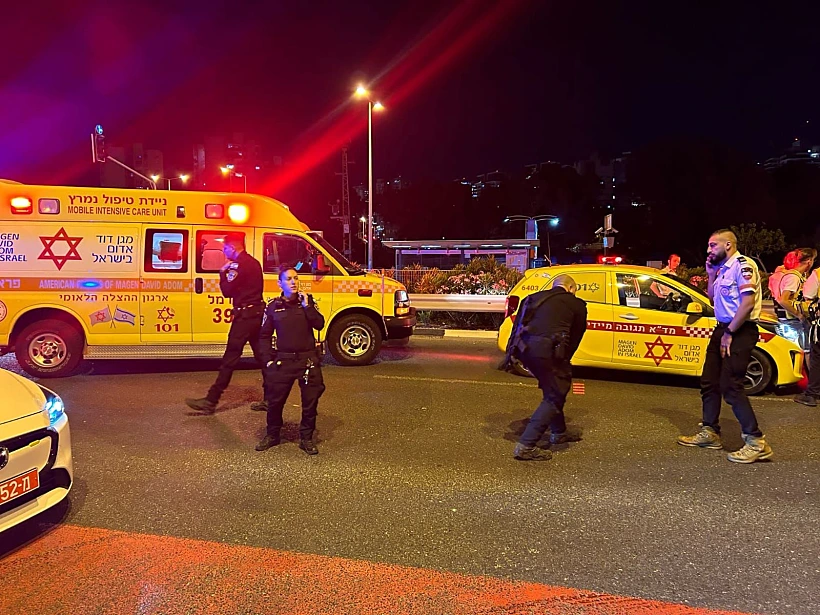 זירת התאונה בחיפה