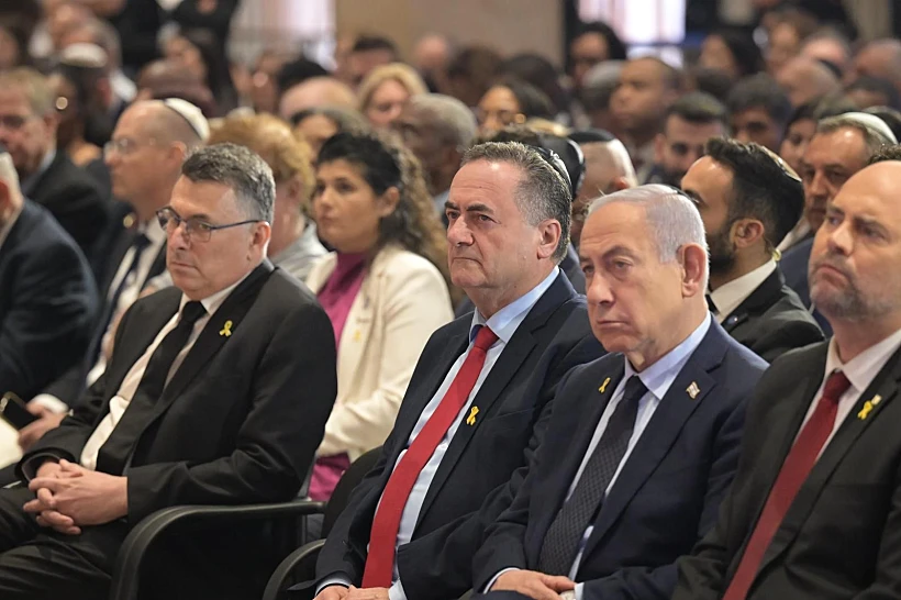 אוחנה, נתניהו, כ"ץ וסער בטקס בכנסת