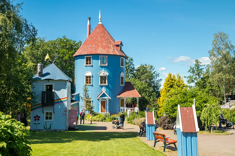 Naantali,,finland, ,28,june,,2019:,moominhouse,in,park,moominworld