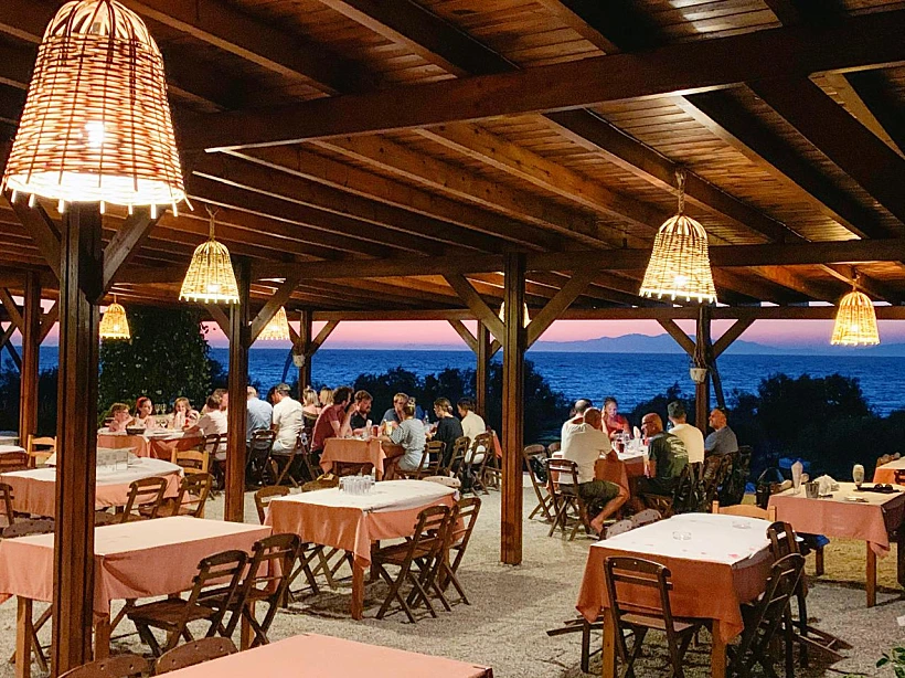 Sea house Kalavarda מסעדה ברודוס